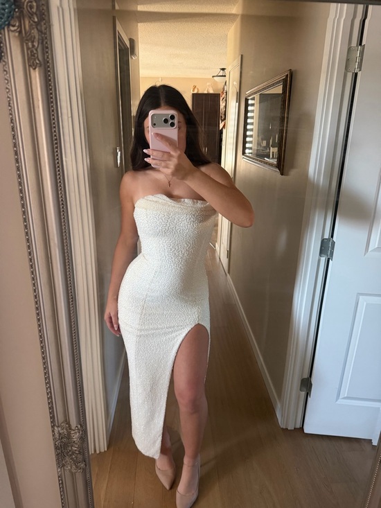 Oh Polly Dresses & Skirts - Oh Polly Rochette Embellished Maxi Dress with Slit